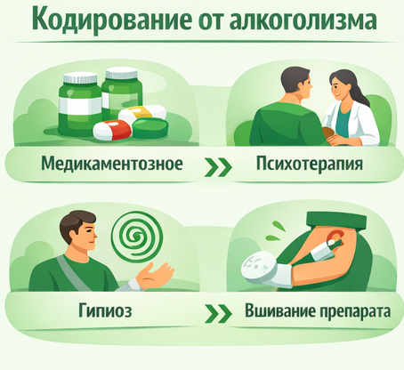 кодирование от алкоголизма в Саках Санати