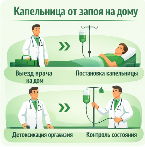 капельница от запоя в Саках в клинике Санати